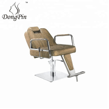 chaise de coiffure de coiffure hydraulique en acrylique avec repose-pied
